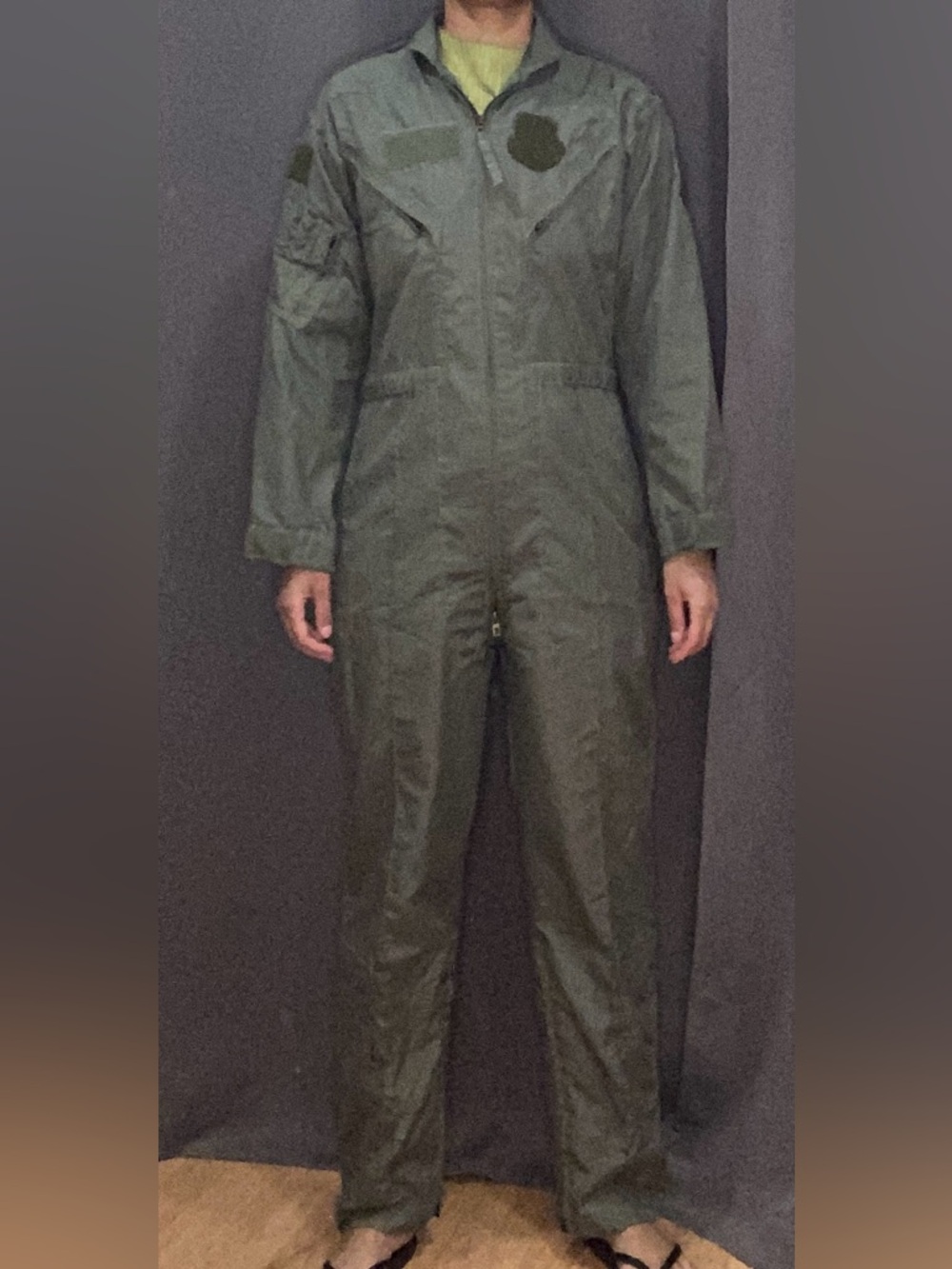 Vintage Military Army Jumper Jumpsuit sage green size 38R